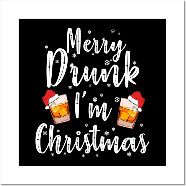 Merry Drunk I'm Christmas Wall Art by KsuAnn